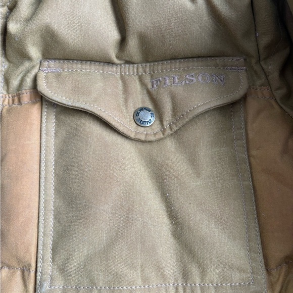 Filson Two-Tone Dark Tan Jac Shirt Jacket Men's Size Small - Picture 6 of 15